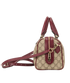 Medium Ophidia Boston, &pound;795, Handbags, Beige/Burgundy, Canvas/Leather, Side view